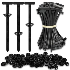 Nylon Universal Cable Tie Buckle, Multi-Purpose Heavy Duty Self-Locking Zip Ties with Pin & Button Design Plastic Cable Ties Tool Fasteners Car Body, UV Resistant Zipties for Car Daily Repair 200Pcs