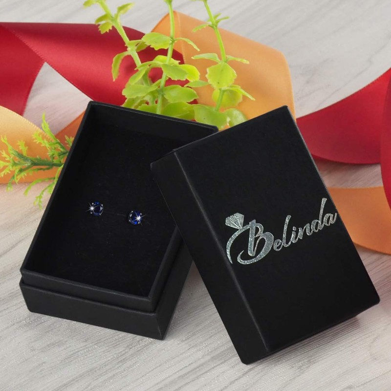 Belinda Jewelz Pendientes de tuerca para mujer de 5 mm