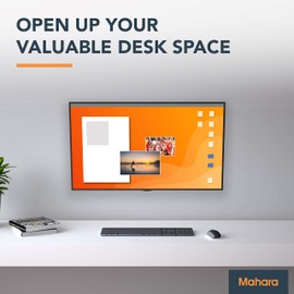 MAHARA Tilt & Turn TV Wall Bracket - TV Wall Mount for 12" – 39" TVs - TV Brackets with VESA Wall Mount Compatibility 75x75mm – 200x200mm - TV Wall Brackets Support Max 20kg - Black TV Bracket