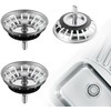 2 Pack Kitchen Sink Strainer Plug,Diameter Drain Basket Filter,Stainless Steel