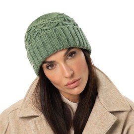 Seeberger Annelie Beanie Hat with Cuff Women / Men, lightgrey