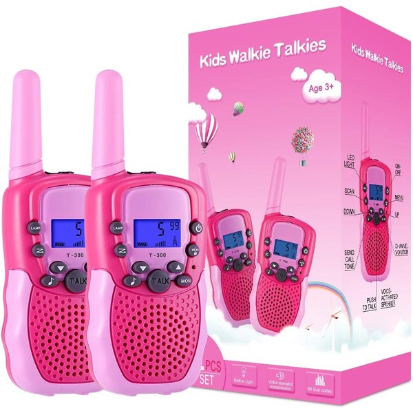 
Selieve Toys for 3-12 Year Old Girls Boys, Walkie Talkies for Kids 22 Channels 2 Way Radio Toy with Backlit LCD Flashlight, 3 Miles Range for Outside