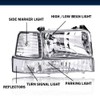 GRAND ORANGE Headlights Assembly Fit 1992-1996 Ford F150 Bronco