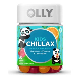OLLY Kids Chillax  Gomitas Calmantes con Magnesio, L-Teanina y Blsamo de Limn, Sabor Sherbet, Sin Gluten, 50 Unidades para Nios 4                     