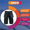 MS9 Mens Cargo Redhawk Holster Pockets Combat Work Working Short