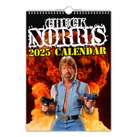 The Calendar King // Chuck Norris - 2025 Wall Calendar (Full Colour, A4 Size)