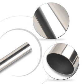 8SC82 2.25 Inch Straight DIY Custom Mandrel Exhaust Pipe Tube Pipe,T304 Stainless Steel,Universal Fit,45 Inch Length,2.25'' OD Mandrel Straight Pipe-1PC