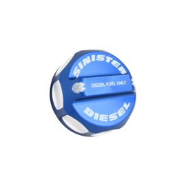 Sinister Diesel Fuel Cap for 2008-2020 Ford Powerstroke (Blue)