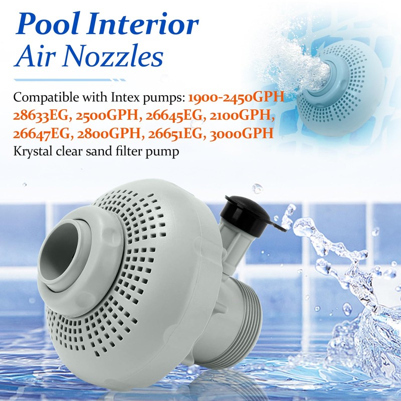 Pool Plunger Valve 12355 Large Inlet Air Nozzle Fits for