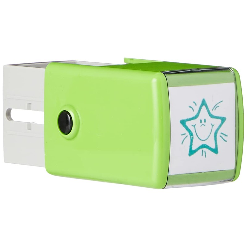 SuperStickers Smiley Star Pre Inked Stamper for teachers - Green.
