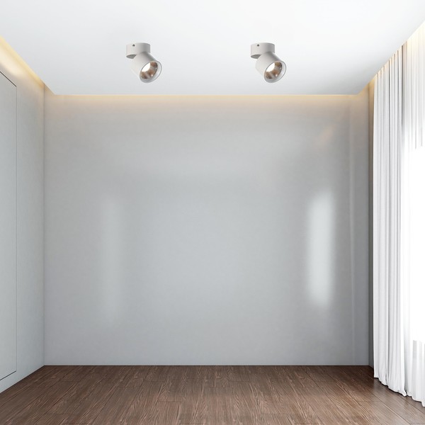 Sleek and Contemporary Aluminum Round LED Ceiling Spotlight - Adjustable