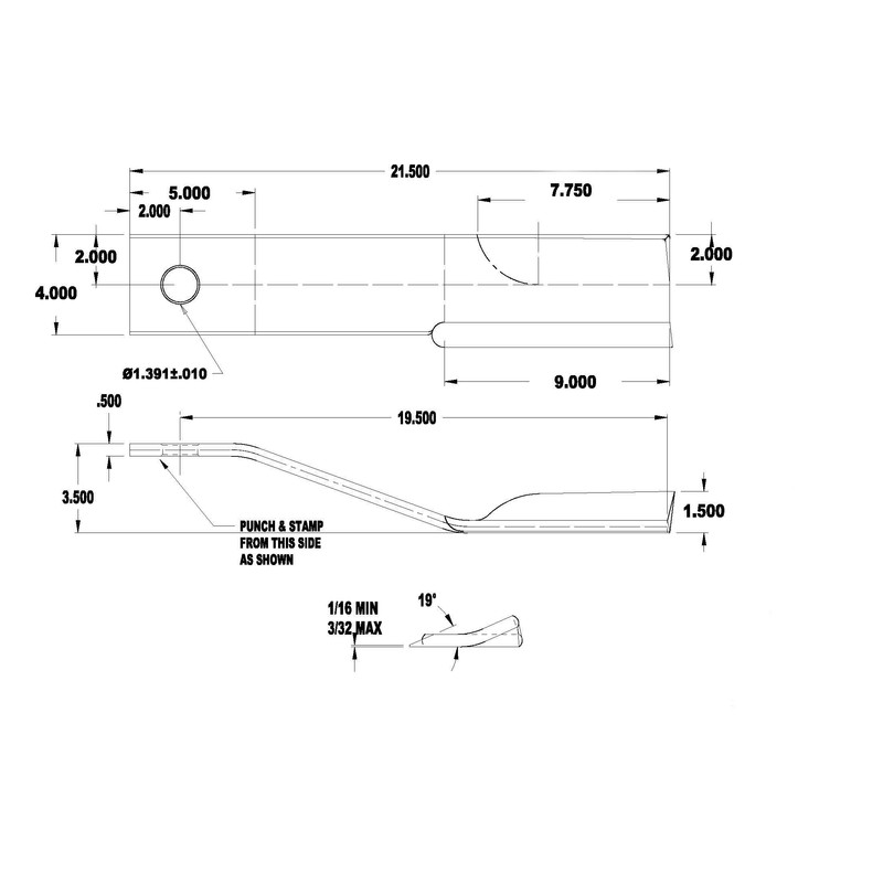 Rhino Blade Pair 00759338P, CW Updraft