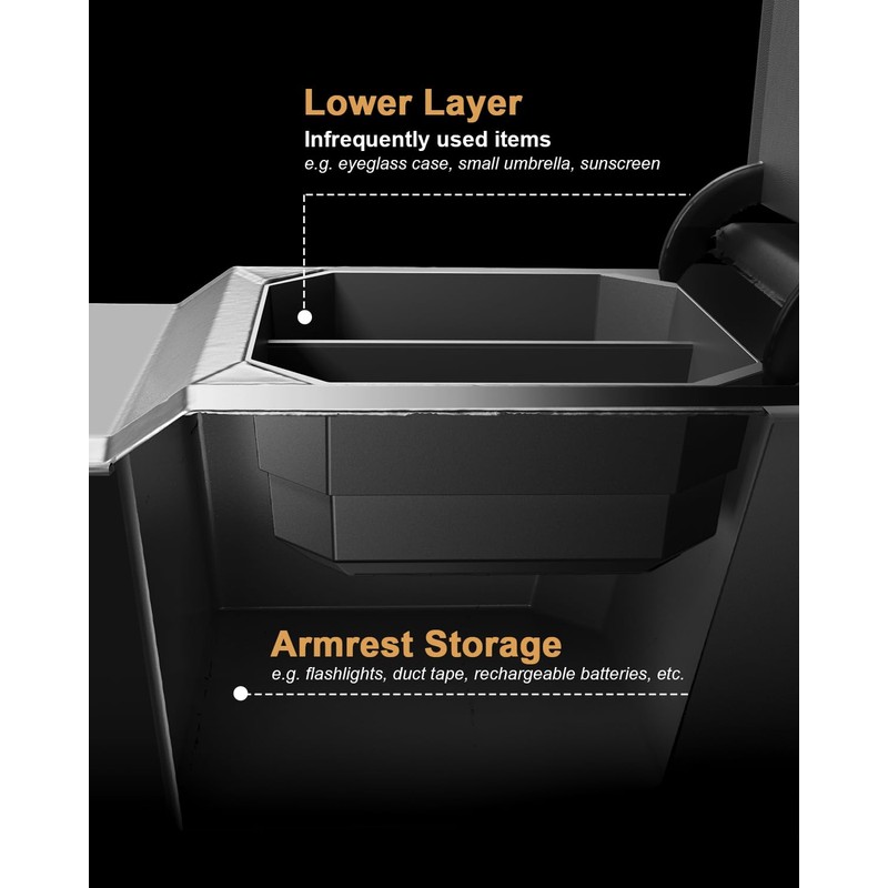 ECOZEN 2026 Kicks Center Console Organizer - For 2025-2026 Nissan