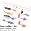Trout Fishing Lure Roostertail Spinner Lures Kit Metal Spinner Spoon