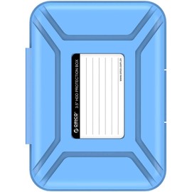 ORICO 3.5 Inch Hard Drive Case Stackable and Memo HDD Protective Case for 3.5 Inch Hard Drive Blue