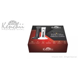 Kenchii Grooming - Flash™ Digital Cordless Clipper, Pearl Black or White 4 in 1 - Flash Clipper - Black