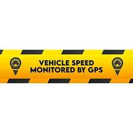 Vehicle Speed Monitored by GPS Car, Truck, Van Bumper Safety Fleet Magnet 12x3