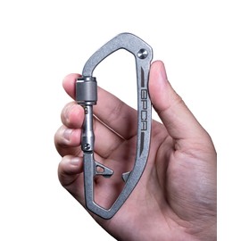 GPCA Carabiner Keychain Clip, Key Organizer, Key Ring, car Key Holder, Multi Tool EDC Gear with Bottle Opener