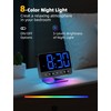 Odokee Digital Alarm Clocks for Bedrooms: Large Bold Number 5