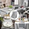 JHXhhthongtong Disco Party Table Runner, Silver Disco Tablecloth Sequins Table
