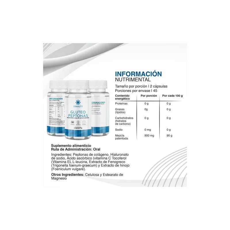 Creatina Blu-e Glúteo Peptona Reductor Abdominal Dinasty