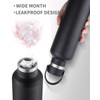Sivaphe Insulated Water Bottle with Straw and 2 Lids Stainless