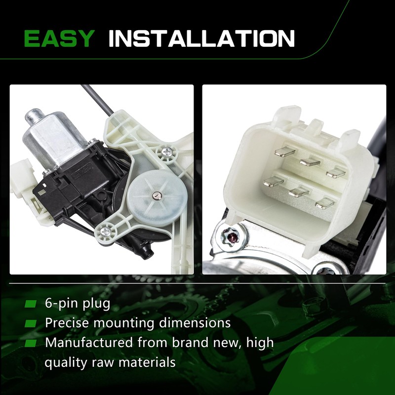 TCFWED Power Window Regulator with Motor Compatible with Land Rover