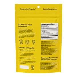 Kids Throat Soothing Lollipops,Mixed Berry&Elderberry,by Beekeeper's Naturals - Doctor Formulated Immune Support,Vitamin D & Honey,15 ct