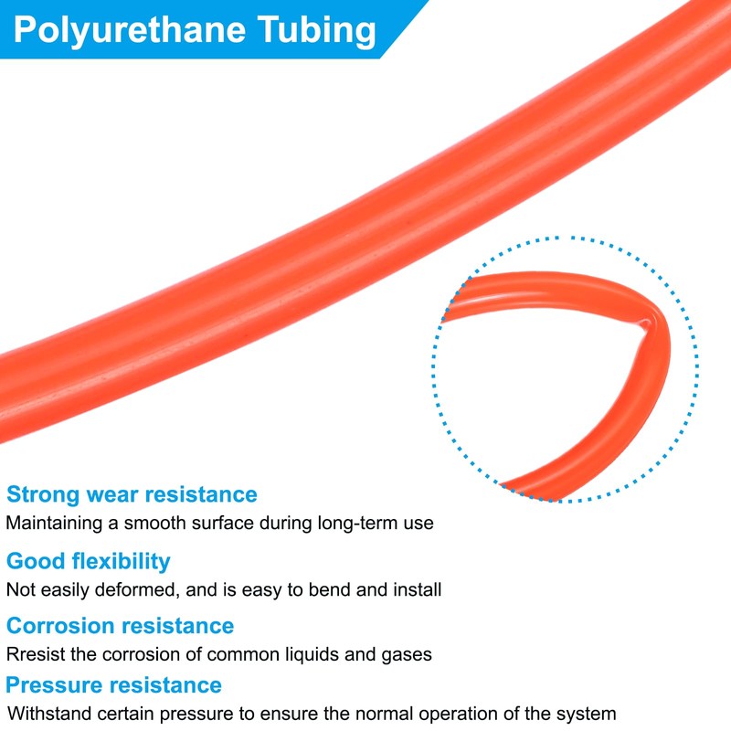 PATIKIL Pneumatic Tubing 5/32 OD 16.4ft, 4mm OD 2.5mm ID