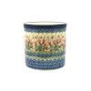 Polish Pottery Utensil Holder - Crimson Bells