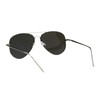Flat Frame Aviator Sunglasses Unisex Mirrored Shades UV 400 Silver,