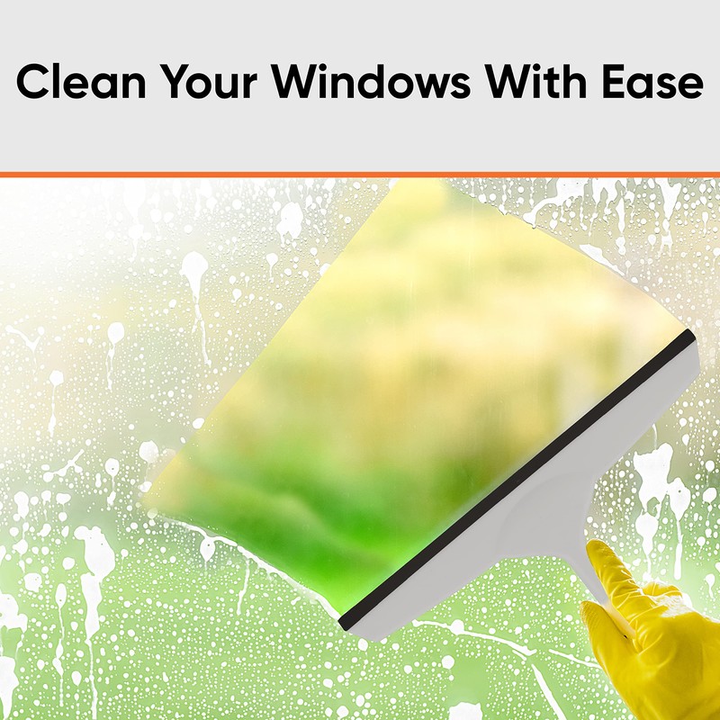 Superio Rubber Squeegee Grey 10", Streak Free All Purpose Window