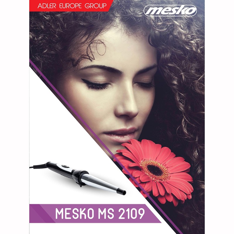 Mesko Black and Silver Hair Curler-Conical, Multicolour, One Size