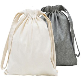 DuneDesign 2 Pack Bags in Linen Look - 32 x 32 Packing Bags for Suitcase Organiser Set - Travel Bag Clothing Pack Bag Laundry Bag - Backpack Organiser Travel Suitcase Trolley Hand Luggage Packing Bags