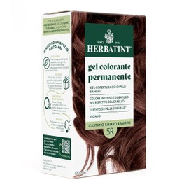 Herbatint Permanent Hair Colour Gel 5R Light Brown Copper - 170ml | Ammonia Free, 100% Coverage for White Hair | For Sensitive Skin, with 8 Natural Organic Extracts