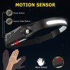 Rechargeable Headlamp 3PCS, 230° Wide Beam Head Lamp, Motion Sensor