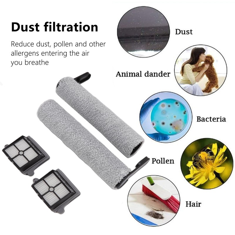 Replacement Soft Roller Brush Filter Kit for Tineco 3.0 Vacuum