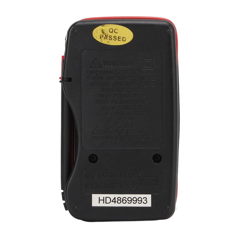 Digital Multimeter Multi Tests Rubber Protective Case Small Portable Auto