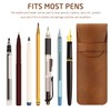 NINVVS 2 Pieces Pen Case, PU Leather Pen Case, Handmade