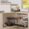 2 Pack Under Sink Organizers and Storage, Height Adjustable(13''-22'') 2