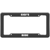 GRAPHICS & MORE Carbon Fiber Pattern License Plate Frame Ride