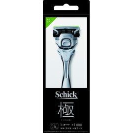 Schick Chic Schick Ultra KIWAMI Holder for Sensitive Skin (with Blade) + 1 Replacement Blade, 5 Blades, Razor, Shaving, Silver