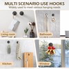 Ninth Five Shower Suction Cup Hooks, Heavy Duty Bathroom Wall