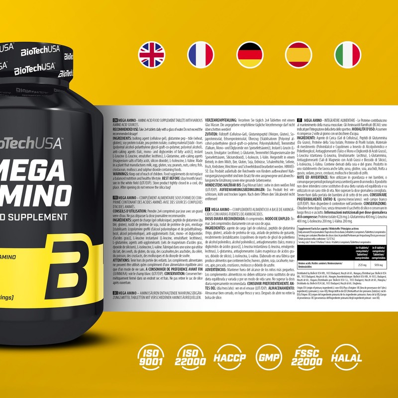 Biotech 2 g Mega Eu Amino Acids - Pack of