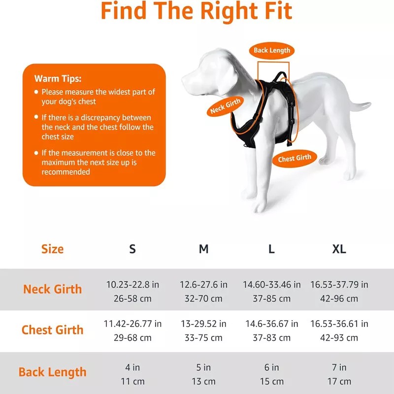 Unbranded No Pull Dog Pet Harness Adjustable Control Vest Dogs