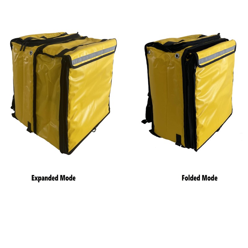 Packir PK-GV: Extendable Food Delivery Rucksacks, Flexible Pizza Takeaway Bags,