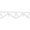 Ekena Millwork RUNP08X0625X48PAL Palmer Architectural Grade PVC Running Trim, 8"H,