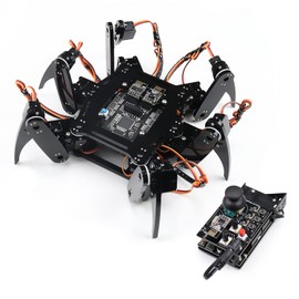 FREENOVE Hexapod Robot Kit with Remote (Compatible with Arduino IDE), Walking Crawling Twisting, App Remote Control, Servo STEM Project