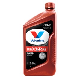 Valvoline High Mileage with MaxLife Technology 10W-30 Synthetic Blend Motor Oil 1 Quart