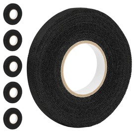 On1shelf® Black Wiring Loom Harness Cloth Tape for Car & Motorcycle Electricals | Heat-Resistant | 9mm, 15mm, 19mm, 25mm x 15m | Durable & Flexible (5, 9MM)